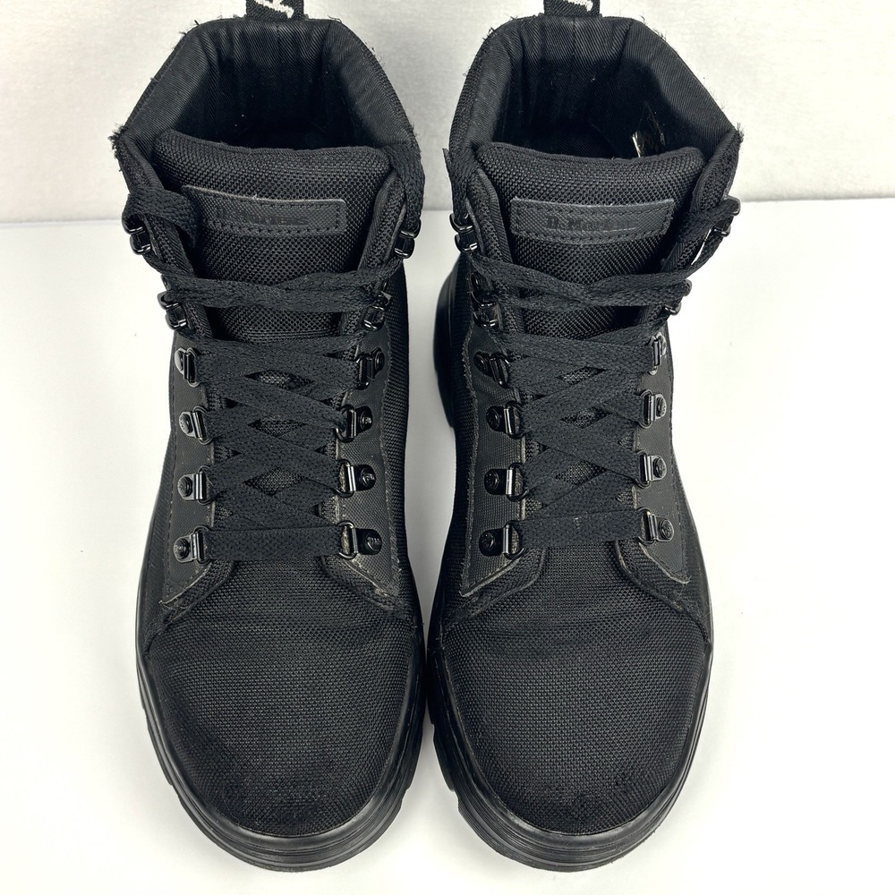 Dr. Martens Combs W Combat Boots Black Canvas Womens Size 8 Ankle Lace Up AW004 - Picture 8 of 12